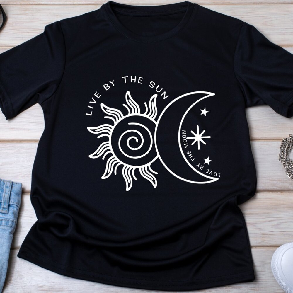 Live By The Sun, Love By The Moon Handmade Tee